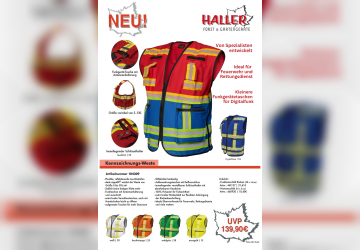 NEU: Kennzeichnungs-Weste mit optimierter Digitalfunk-Tasche