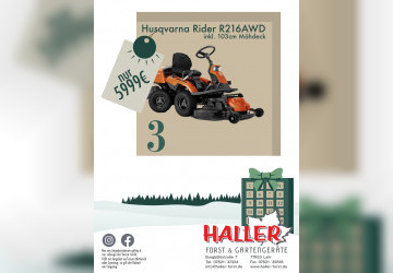 T&uuml;rchen 3. Husqvarna Rider R216AWD