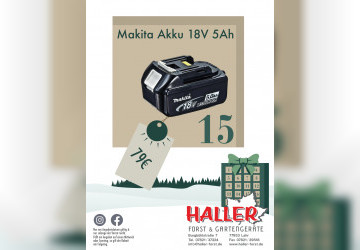 T&uuml;rchen 15. Makita Akku 18V 5Ah